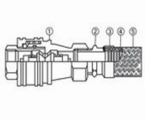 自密封快速管接头金属软管
